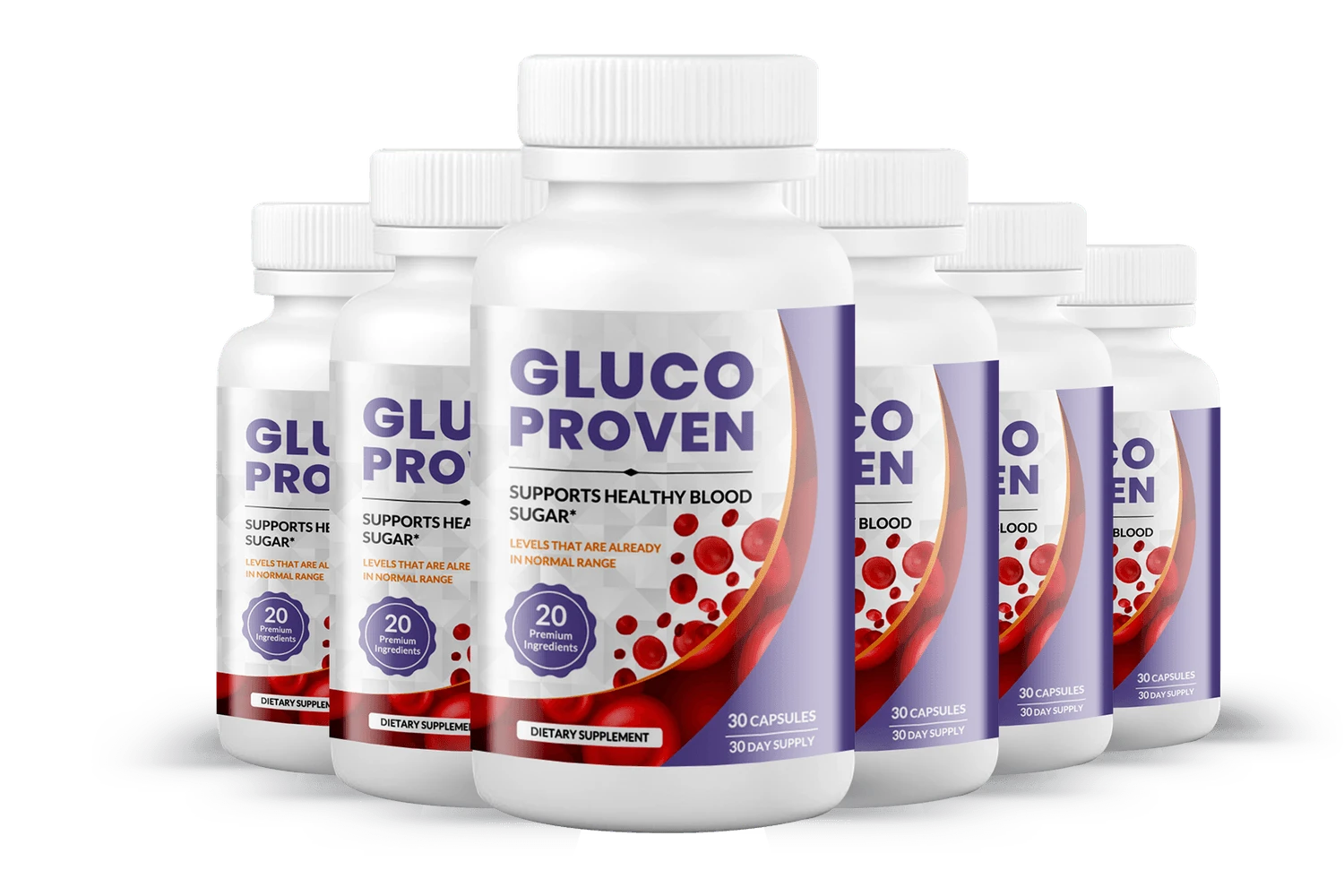 GlucoProven - 6 Bottles